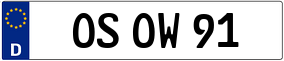 Truck License Plate